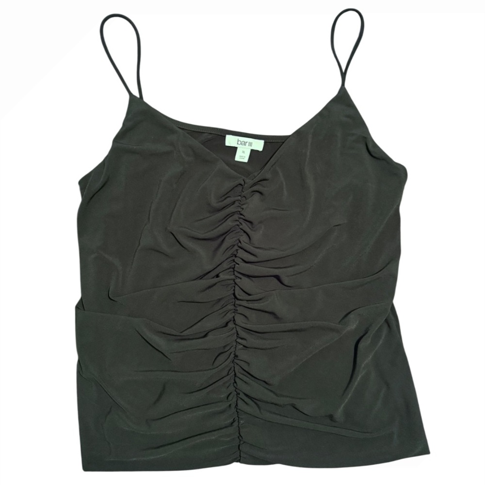 Bar III Black Blouse Tank Top SZ XL